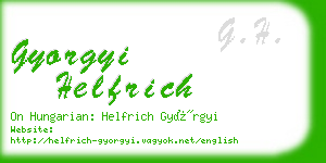 gyorgyi helfrich business card